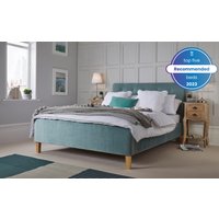 LPD Pierre Velvet Bed Frame, Double, Coral