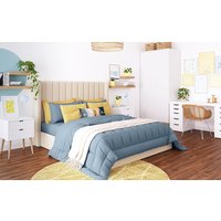 Novo Victoria Fabric Ottoman Bed Frame, King Size