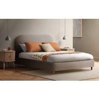 Silentnight Fara Upholstered Bed Frame, Double, Light Grey