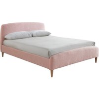 Olivia's Oscar Fabric Bed in Blush Pink / Kingsize