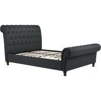 Olivia's Caspian Bed in Charcoal / Super Kingsize