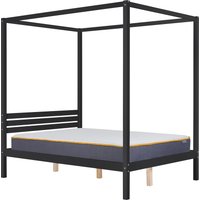 Olivia's Melody Four Poster Bed in Black / Kingsize