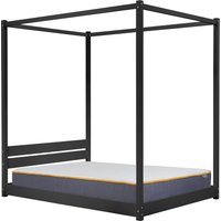 Olivia's Dante Four Poster Bed in Black / Kingsize