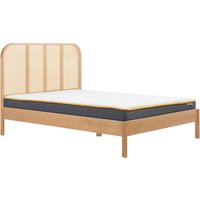 Olivia's Maggie Rattan Bed in Oak / Kingsize