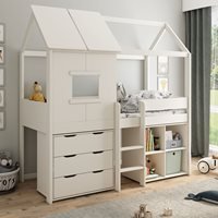 Kids Avenue Ordi Midi Playhouse Bed with Storage Cube and Drawers