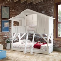 Mathy by Bols Original Treehouse Bunk Bed available in 3 Sizes and 26 Colours - Double