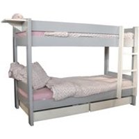 Mathy by Bols Bunk Bed in Dominique Design - 166cm High - Mathy Cement Grey