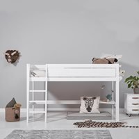 Lifetime Kids Luxury Semi-High Sleeper Bed  - Lifetime Whitewash