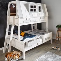 Lifetime Adventure Hangout Bed with Treehouse Den - Small Double - Lifetime Whitewash