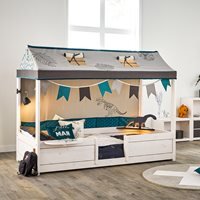 Lifetime Dino 4 in 1 Luxury Combination Bed  - Lifetime Whitewash