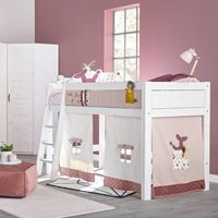 Lifetime Funland Kids Luxury Mid Sleeper Bed  - Lifetime White