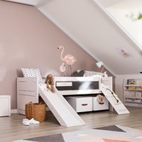 Lifetime Luxury Climb & Slide Kids Bed  - Lifetime Whitewash