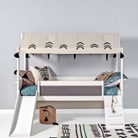 Lifetime Luxury Wildlife Climb & Slide Kids Bed  - Lifetime White