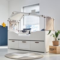 Cool Kids Hut Cabin Bed with Surf Canopy