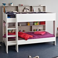Parisot Tam Tam 3 Bunk Bed with Storage Shelves and Optional Trundle Drawer