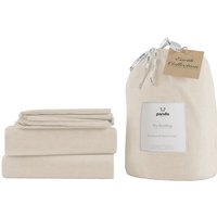 Panda Linen Bedding Set - Natural - 6ft Super King Size