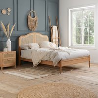 Leonie - Super King Size - Rattan Bed - Oak - Wooden - 6ft - Happy Beds