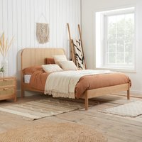 Margot - Super King Size - Rattan Bed - Oak - Wooden - 6ft - Happy Beds