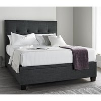 Walkworth - Super King Size - Ottoman Storage Bed - Dark Grey - Fabric - 6ft - Happy Beds