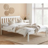 Denver - King Size - White - Wood - 5ft - Happy Beds
