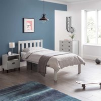 Luna -Single - Grey - Wood - 3ft - Happy Beds