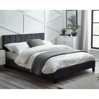 Rosa - Single - Bed In A Box - Grey - Velvet - 3ft - Happy Beds