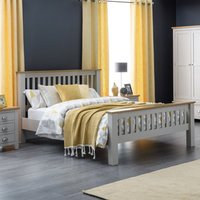 Richmond - Double - Grey and Oak - Wood - 4ft6 - Happy Beds