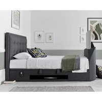 Falstone - Super King Size - Ottoman Storage Bed - Slate Grey - Fabric - 6ft - Happy Beds