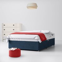 King Size - Divan Bed - With Storage - Dark Blue - Fabric - 5ft - Happy Beds