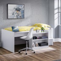 Neptune - Single - Kids Cabin Bed - White - Wood - 3ft - Happy Beds