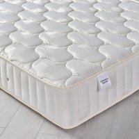 4ft6 Double Quilted Fabric Mattress - Semi-Orthopaedic Pinerest Spring - Happy Beds