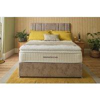 Sleepeezee Graphite Echo 4700 Memory Hybrid Mattress + Premium Divan Bed, Bednextday_Mink, End Opening Ottoman, King Size