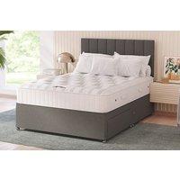Sleepeezee Diamond Ortho Mattress + Premium Divan Bed, Bednextday_Silver, 2 Drawers, Double