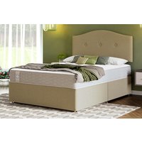 Sealy Ortho Plus Essential Mattress + Premium Divan Bed, Bednextday_Cream, 4 Drawers, Super King