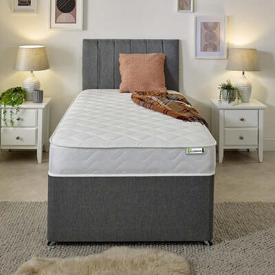 Wellington 7" Deep Hybrid Memory Foam with Bunnell Spring Mattress - European Double (140cm by 200cm)