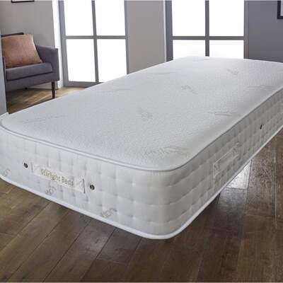 Starlight Beds 9" Deep Cashmere Fabric Medium Firm Pocket Spring Mattress - 3ft Single Mattress (90cm by 190cm)