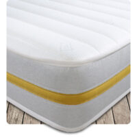 Starlight Beds™ 7.25" Deep Budget Friendly Single Memory Foam with Spring Mattress suitable for everyone - 4ft Small Double Mattress (120cm by 190cm)
