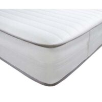 Starlight Beds Hybrid Straight line Memory foam with Handles Open Coil Spring Mattress - Grey Border / European Small Single (80cm by 200cm)