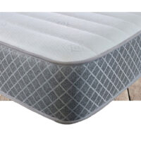 Starlight Beds™ 7" Deep Budget Friendly Classic Straight line design with Cool touch finish Memory foam and Spring Mattress - 3ft Single Mattress (90c