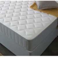 Starlight Beds 9" Deep Open Coil Stylish Grey Border Comfort Finish Memory Foam and Spring Mattress - 5ft King Mattress (150cm by 200cm)