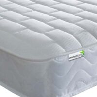 Starlight Beds™ Value Range 7" Deep Deluxe Finish Sleeping Surface Memory Foam with Spring White Mattress - 3ft Single Mattress (90cm by 190cm)