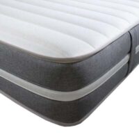 Starlight Beds™ European 9" Deep Grey & White Memory Foam and Pocket Spring Mattress - 4ft6 Double Mattress (135cm by 190cm)