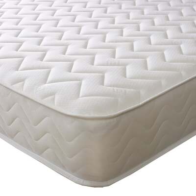 Starlight Beds™ Hybrid Spring & Memory Foam Mattress with a White Zig Zag Cool Touch Cover - 4ft6 Double Mattress (135cm x 190cm)