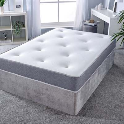 Starlight Beds™ 8" Deep Hand Tufted 7 Comfortable Layer with Memory Foam and Spring Mattress - 5ft King Mattress (150cm by 200cm)