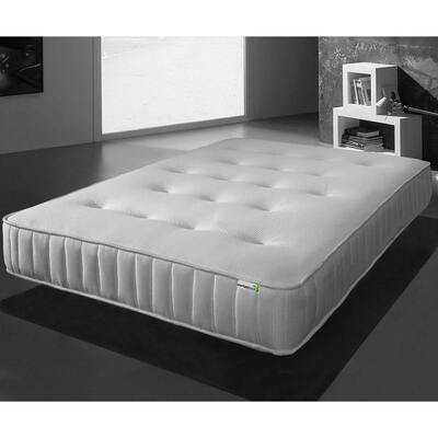 Starlight Beds™ 8" Deep Hand Tufted Luxurious Memory Foam and Spring White Mattress - 3ft Single Mattress (90cm by 190cm)