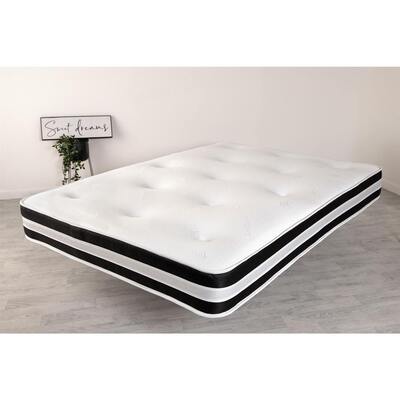 Starlight Beds™ &pipe; Deep Spring Mattress With Hand Tufted Finish - 2ft6 by 5ft9 Shorty Mattress (75cm by 175cm)