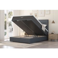 ?MLILY�? Polar 1800 Cool Gel Hybrid Mattress + Ottoman Divan Bed, Marine, End Ottoman, Double