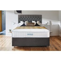 Sleepeezee Gel 2000 Pocket Hybrid Mattress + Premium Divan Bed, Mink, 2 Drawer, Super King
