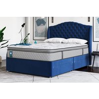 Sealy Enhance Platinum Pocket Geltex� Pillow Top Mattress + Premium Divan Bed, Marine, 2 Drawer, King Size