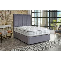 Tuft & Springs� Indulgence 1000 Mattress + Premium Divan Bed, Carbon, 2 Drawer, Double